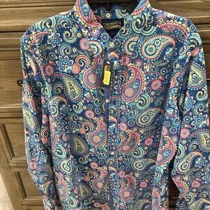 Daniel Cremieux Multicolor Paisley Button-Down Shirt - Blue/Pink/Yellow